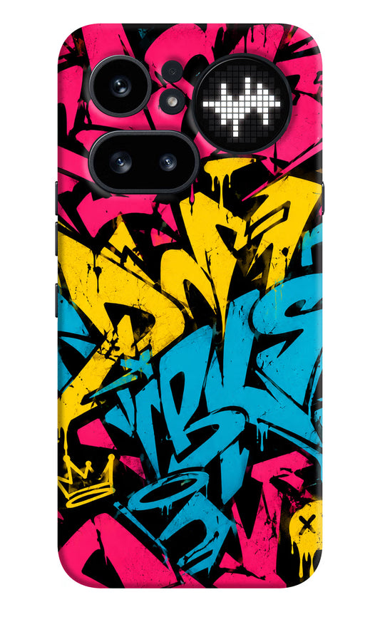 Graffiti Vibe Nothing Phone 4a Pro Hard Case Back Cover by Casekaro