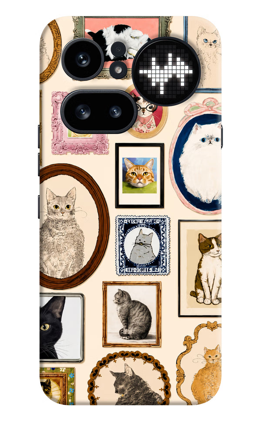 Mirror Cats Nothing Phone 4a Pro Back Cover, Hard case