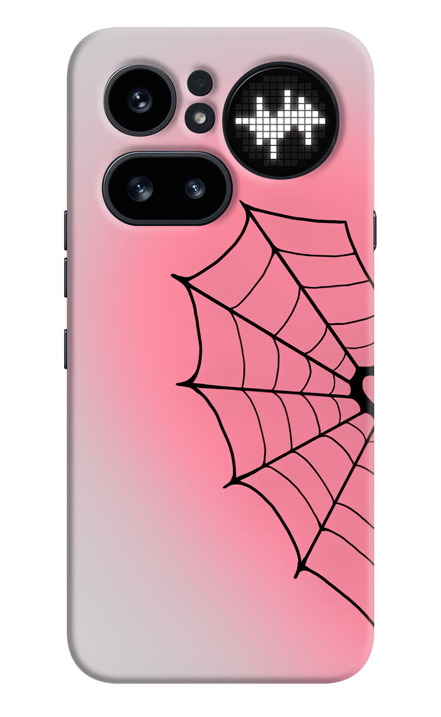 Pink Web Nothing Phone 4a Pro Back Cover, Hard case