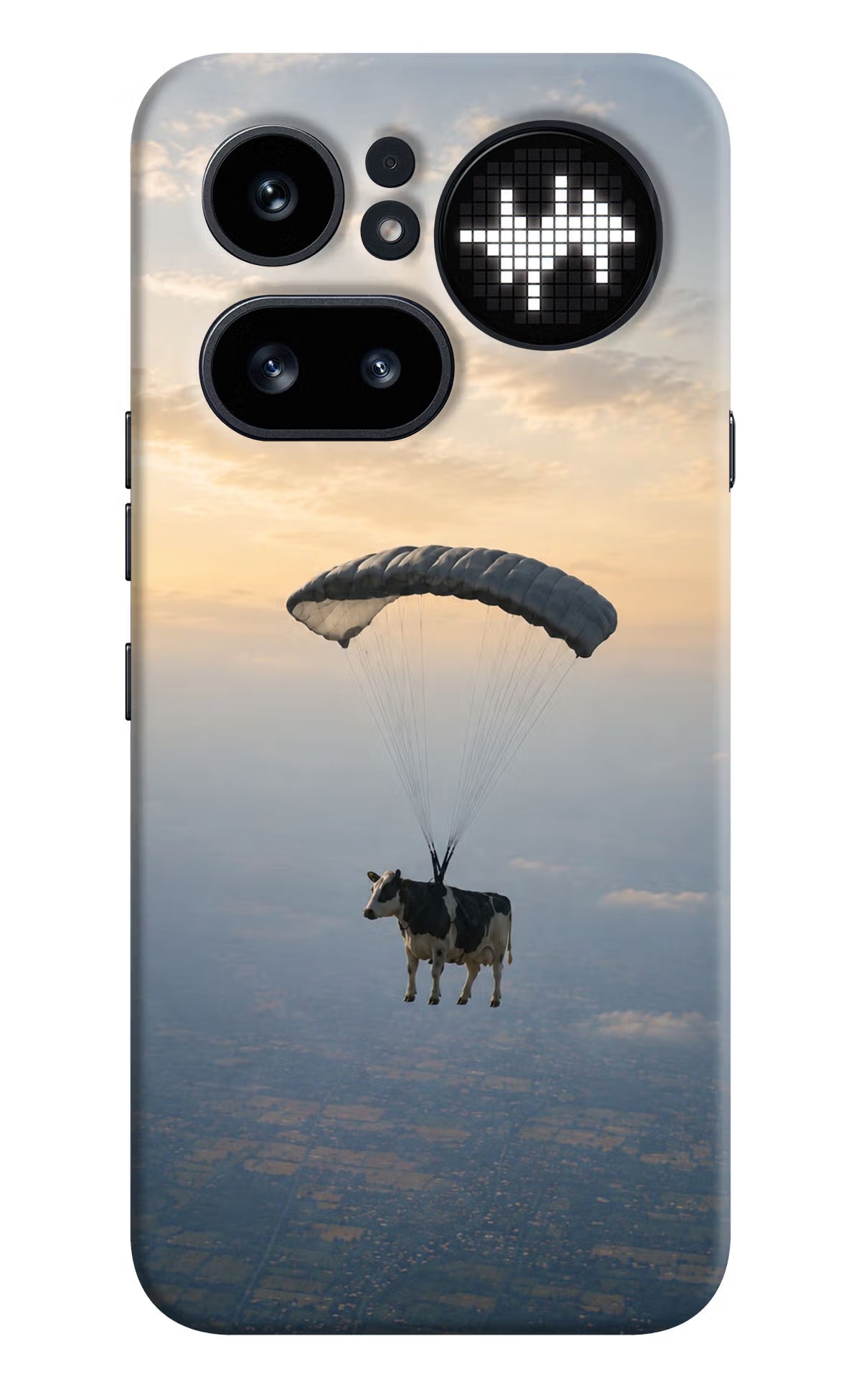 Skydiving Cow Nothing Phone 4a Pro Hard Case Back Cover by Casekaro
