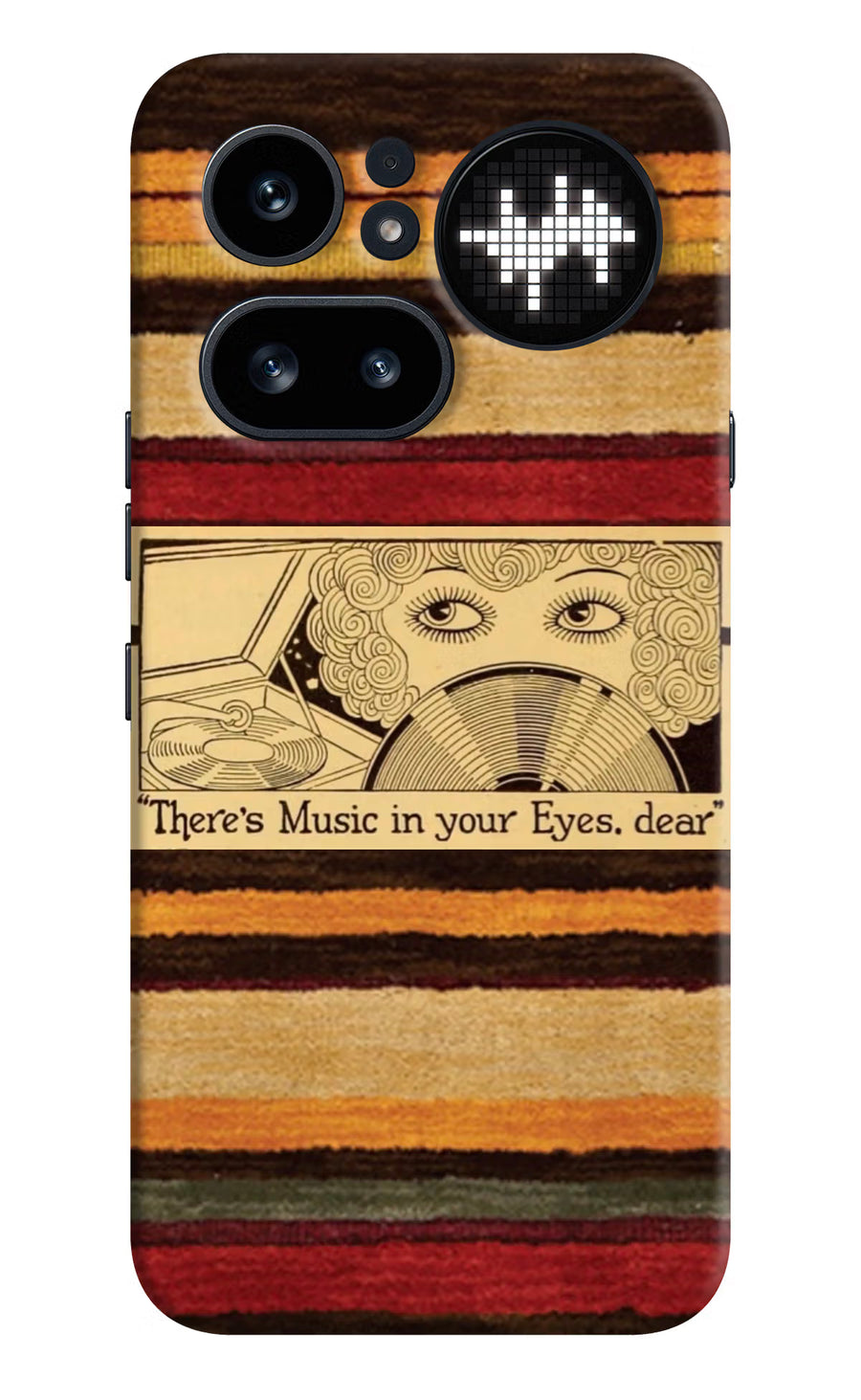 Vinyl Stripes Nothing Phone 4a Pro Back Cover, Hard case