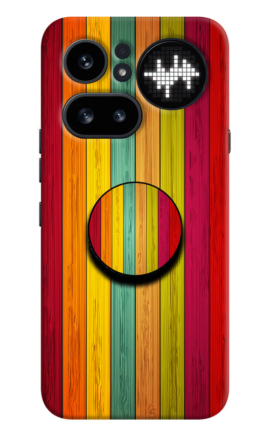 Multicolor Wooden Nothing Phone 4a Pro Pop Case by Casekaro