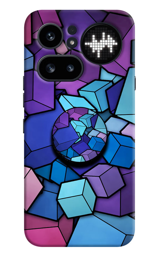 Cubic Abstract Nothing Phone 4a Pro Pop Case by Casekaro
