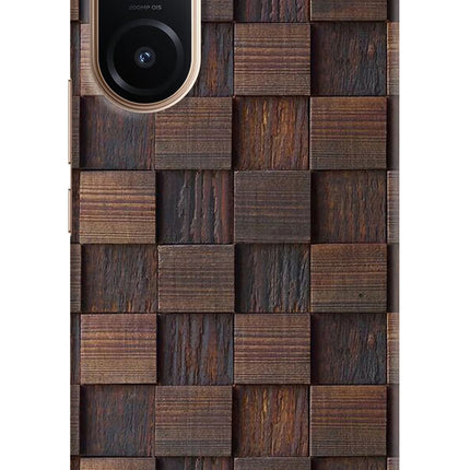 Wooden Cube Design Vivo V60e 5G Back Cover