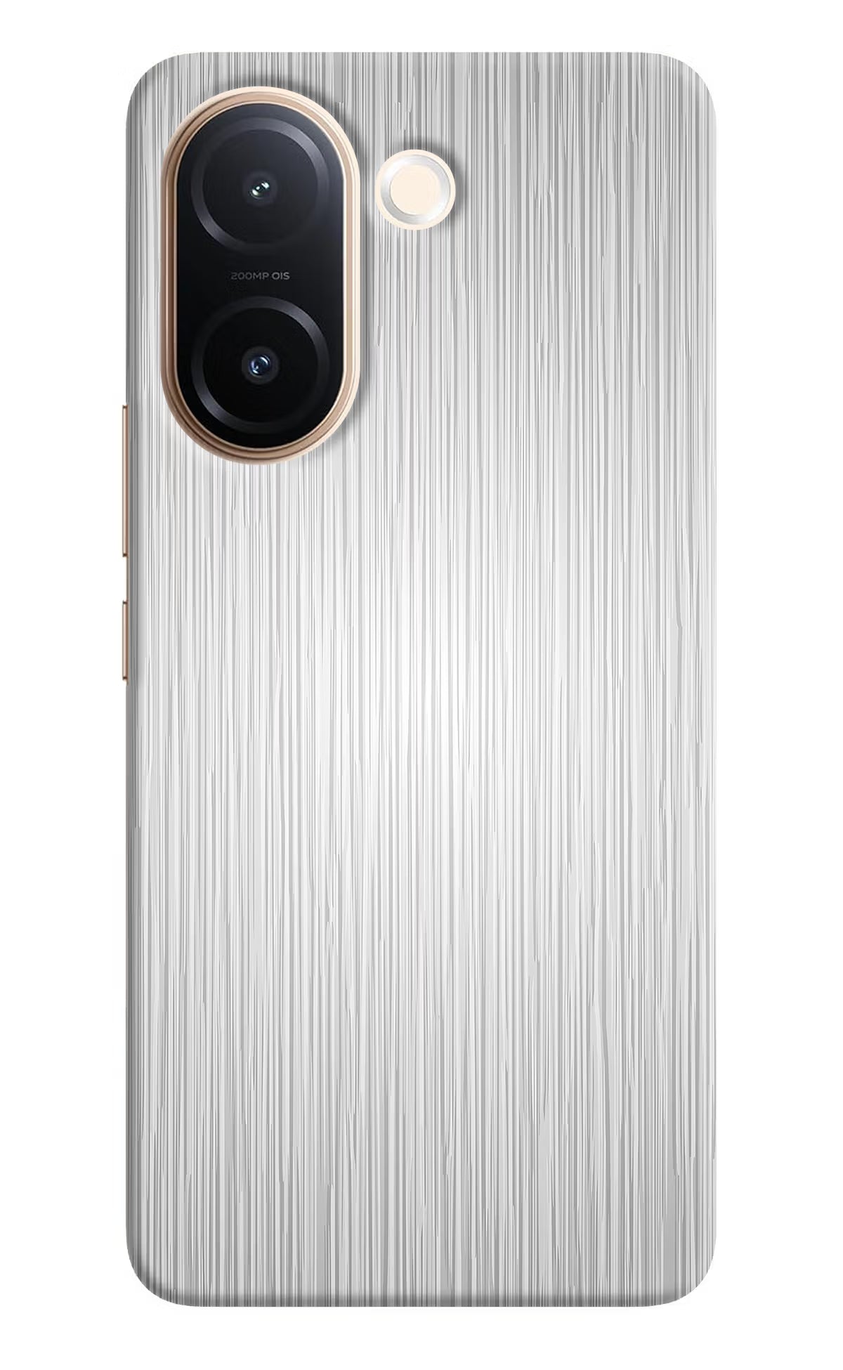 Wooden Grey Texture Vivo V60e 5G Back Cover