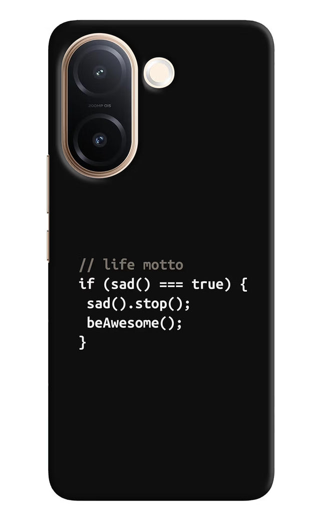 Life Motto Code Vivo V60e 5G Back Cover