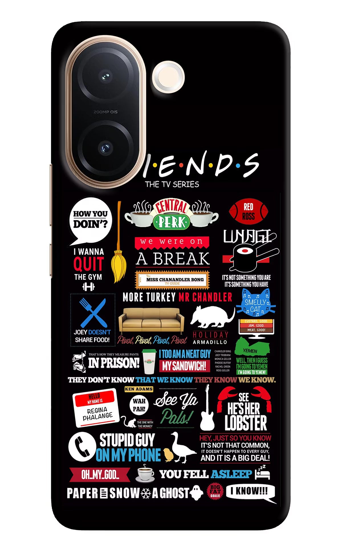FRIENDS Vivo V60e 5G Back Cover