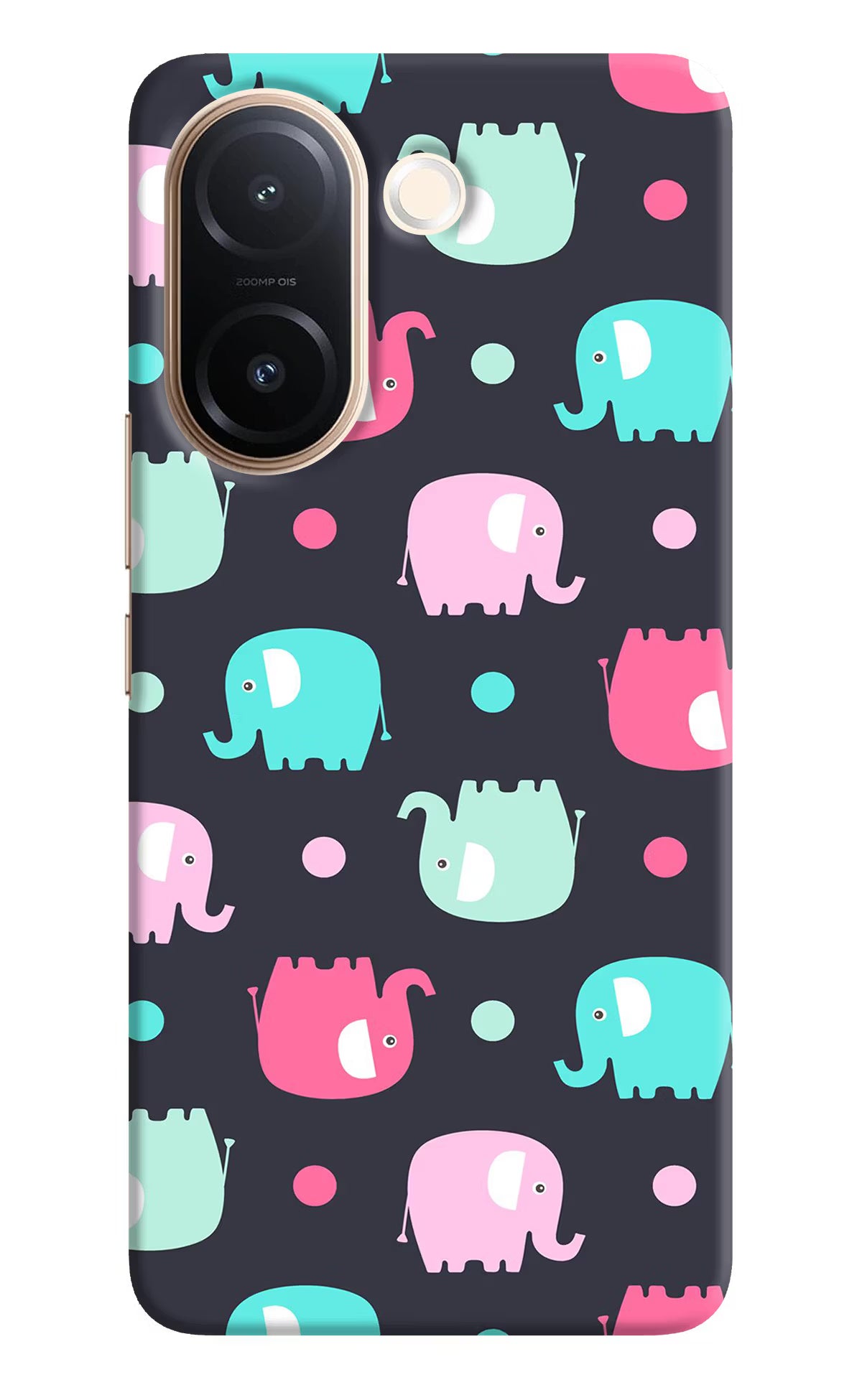 Elephants Vivo V60e 5G Back Cover
