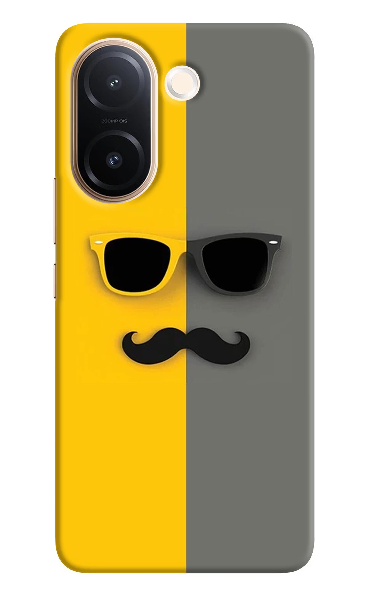 Sunglasses with Mustache Vivo V60e 5G Back Cover
