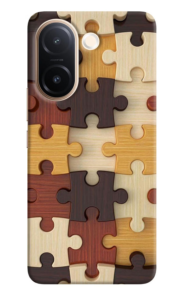 Wooden Puzzle Vivo V60e 5G Back Cover