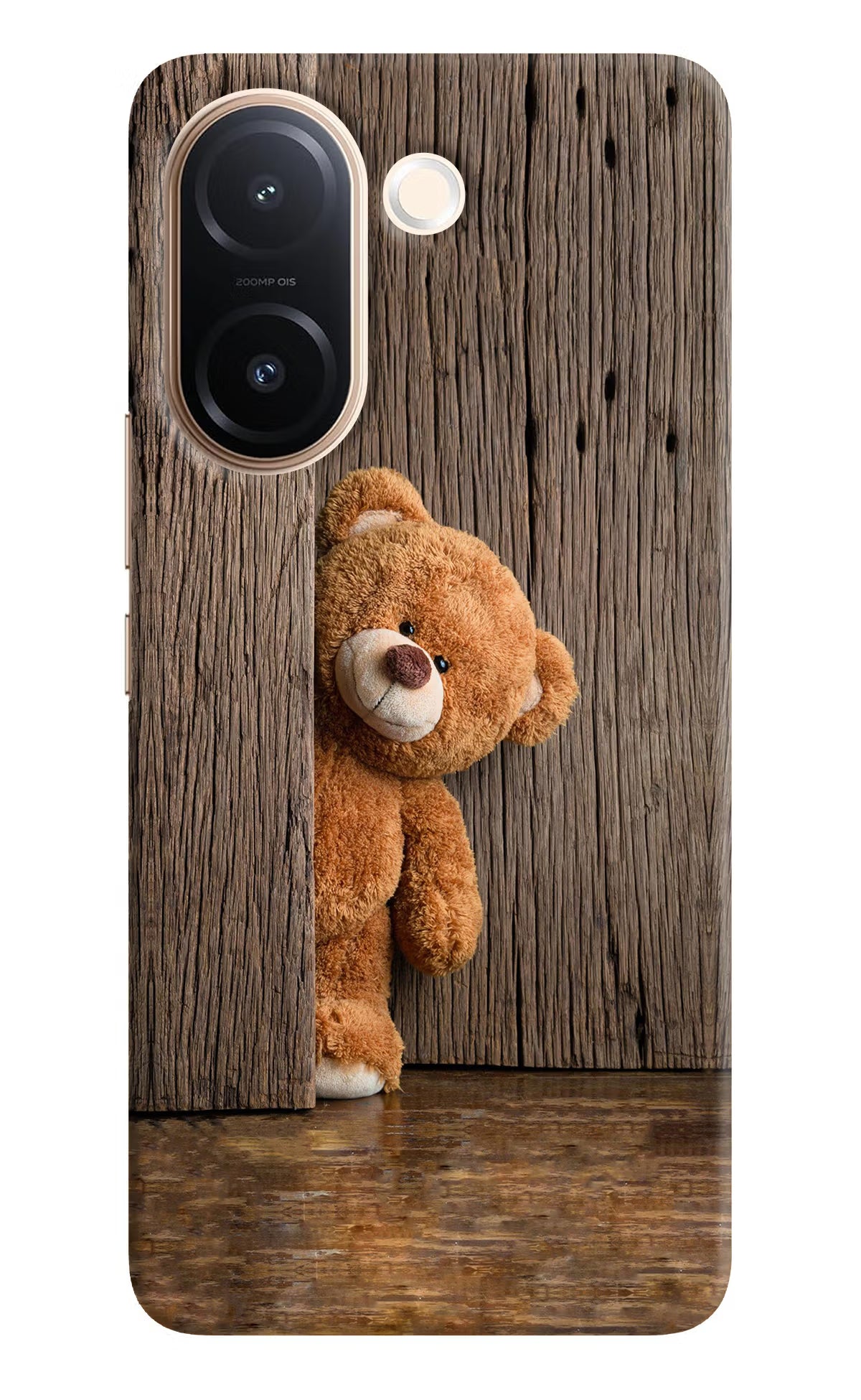 Teddy Wooden Vivo V60e 5G Back Cover