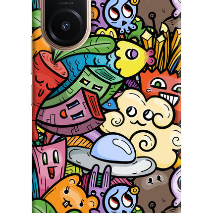 Veggie Doodle Vivo V60e 5G Back Cover