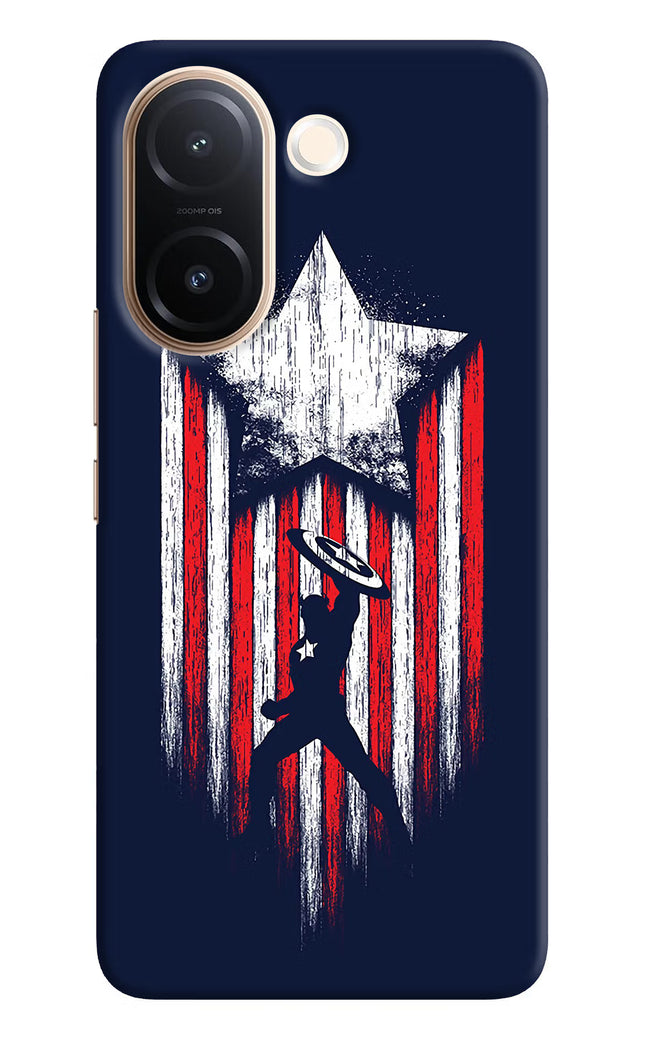 Captain America Marvel Art Vivo V60e 5G Back Cover