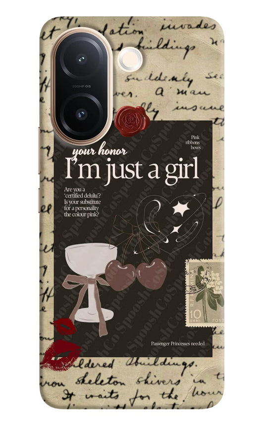 I am just a girl Vivo V60e 5G Back Cover