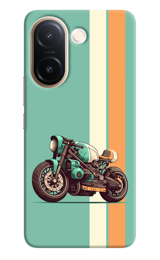 Striped Moto Drift Vivo V60e 5G Back Cover