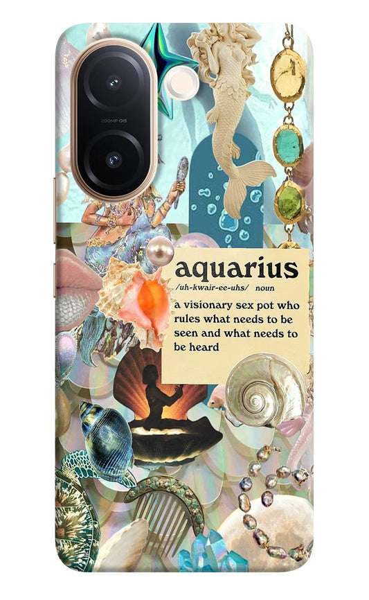 Aquarius Zodiac Vivo V60e 5G Back Cover