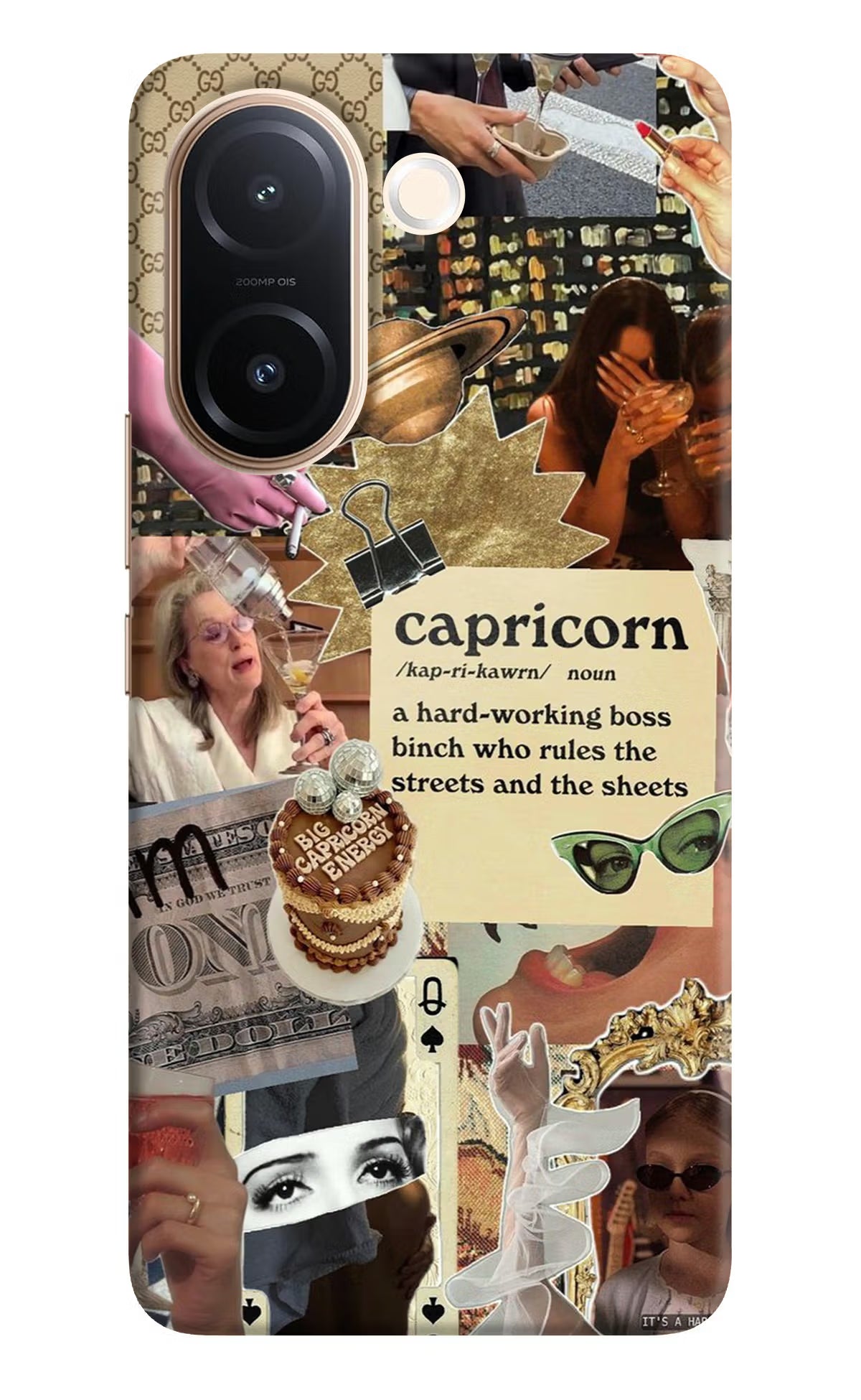 Capricorn Zodiac Vivo V60e 5G Back Cover