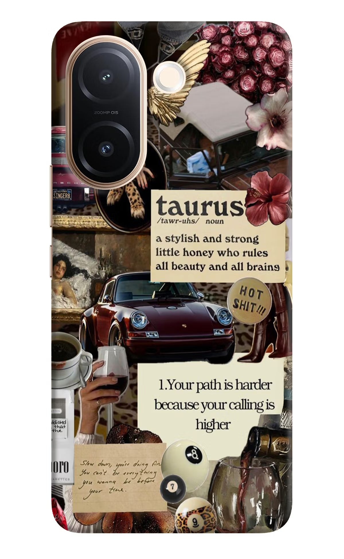 Taurus Zodiac Vivo V60e 5G Back Cover