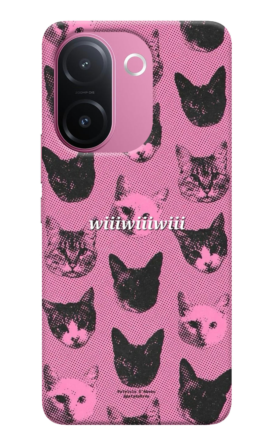 Pink Cats Vivo V60e 5G Back Cover, Hard case