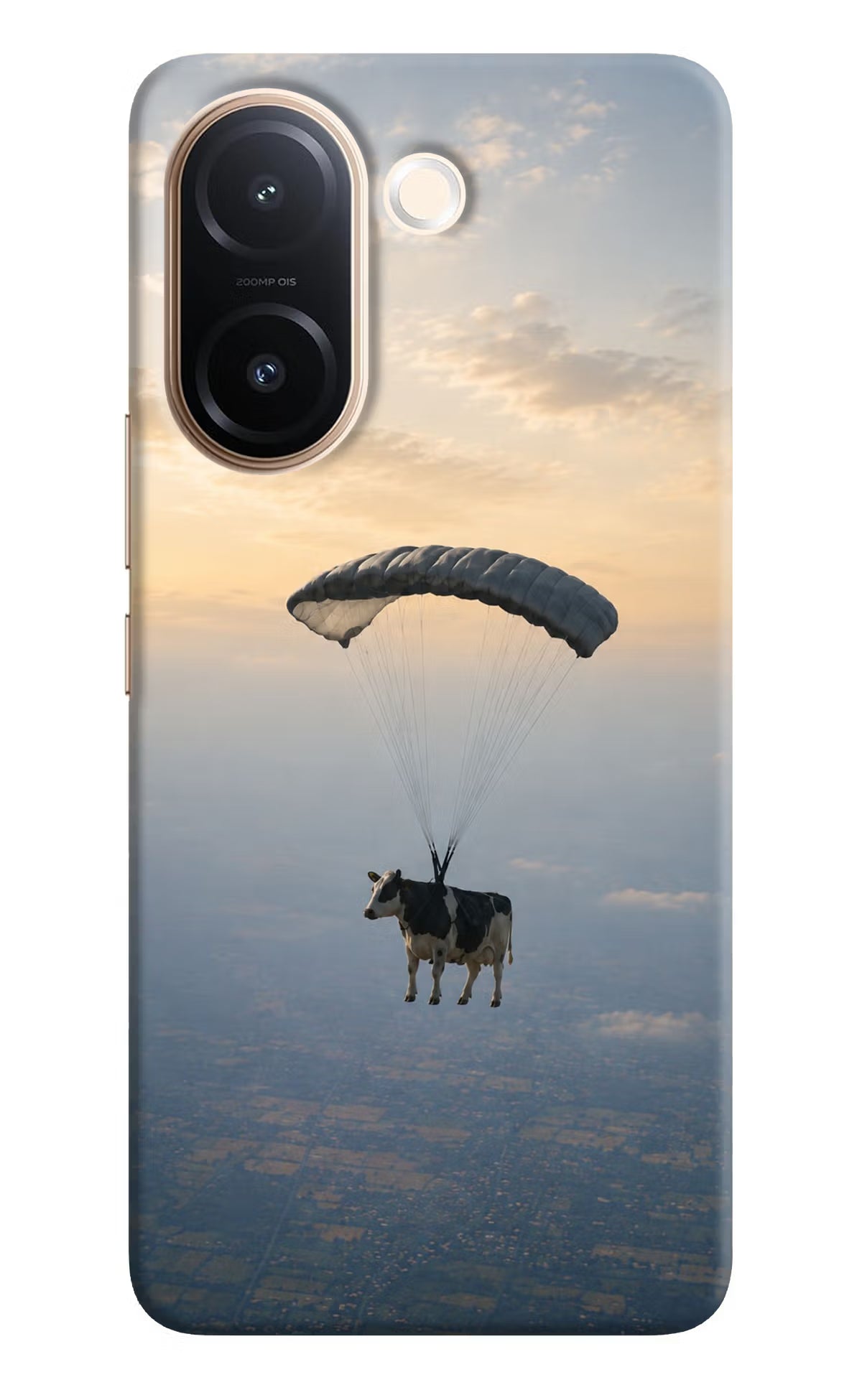 Skydiving Cow Vivo V60e 5G Back Cover
