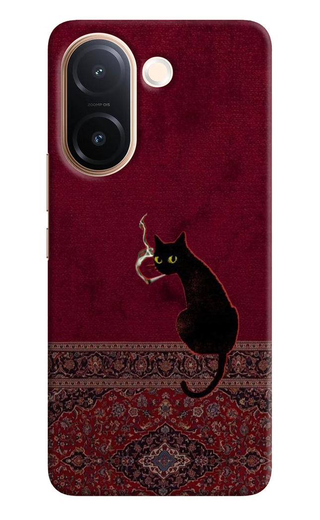 Midnight Cat Vivo V60e 5G Hard Case Back Cover by Casekaro
