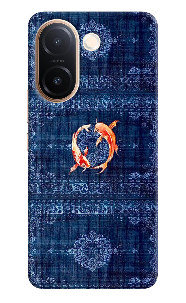 Koi Blue Vivo V60e 5G Hard Case Back Cover by Casekaro