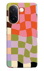 Wavy Grid Vivo V60e 5G Hard Case Back Cover by Casekaro