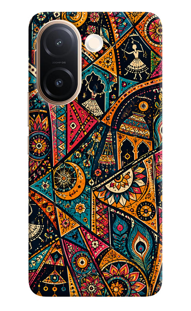 Folk Print Vivo V60e 5G Hard Case Back Cover by Casekaro