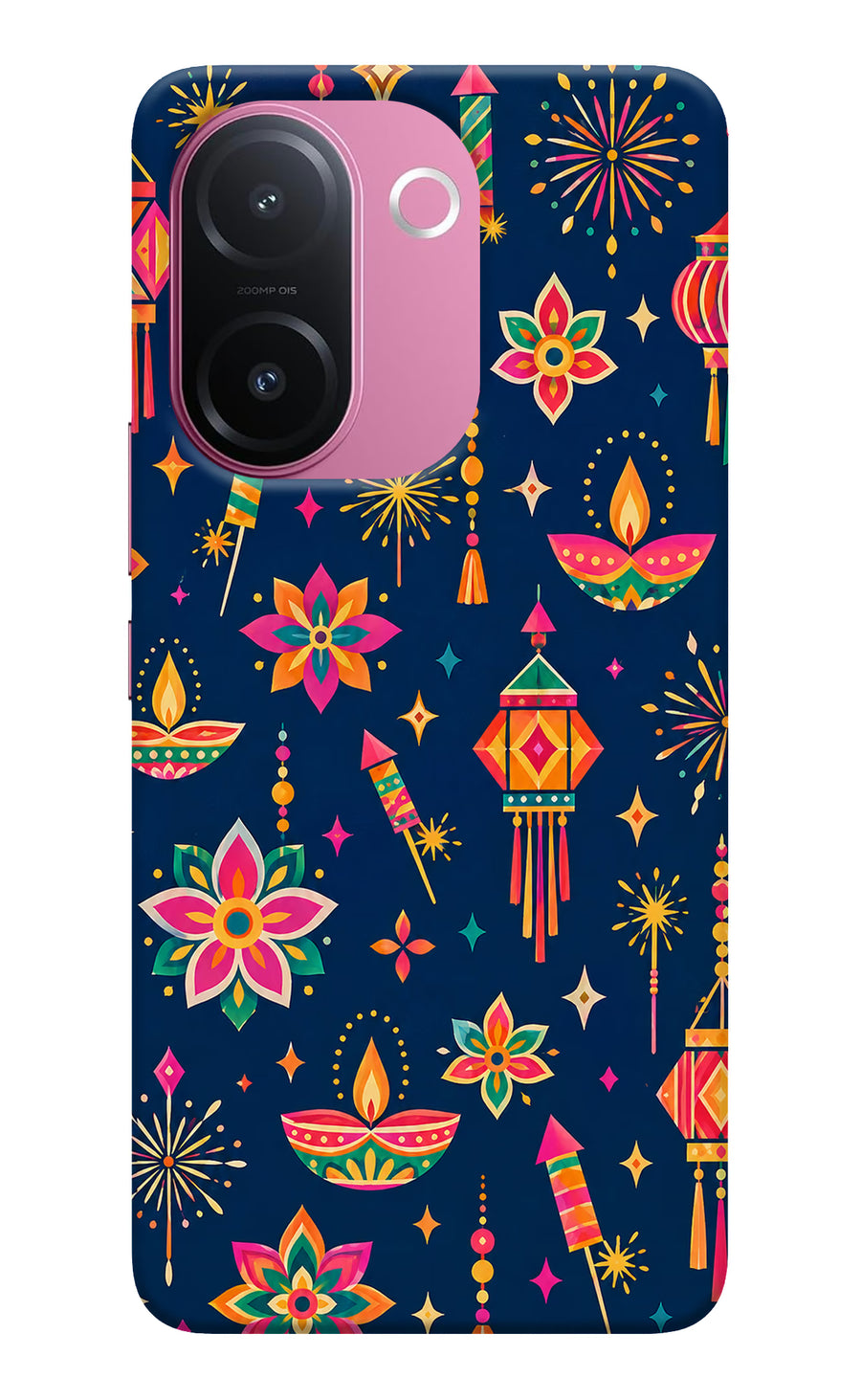 Festive Pop Vivo V60e 5G Back Cover, Hard case