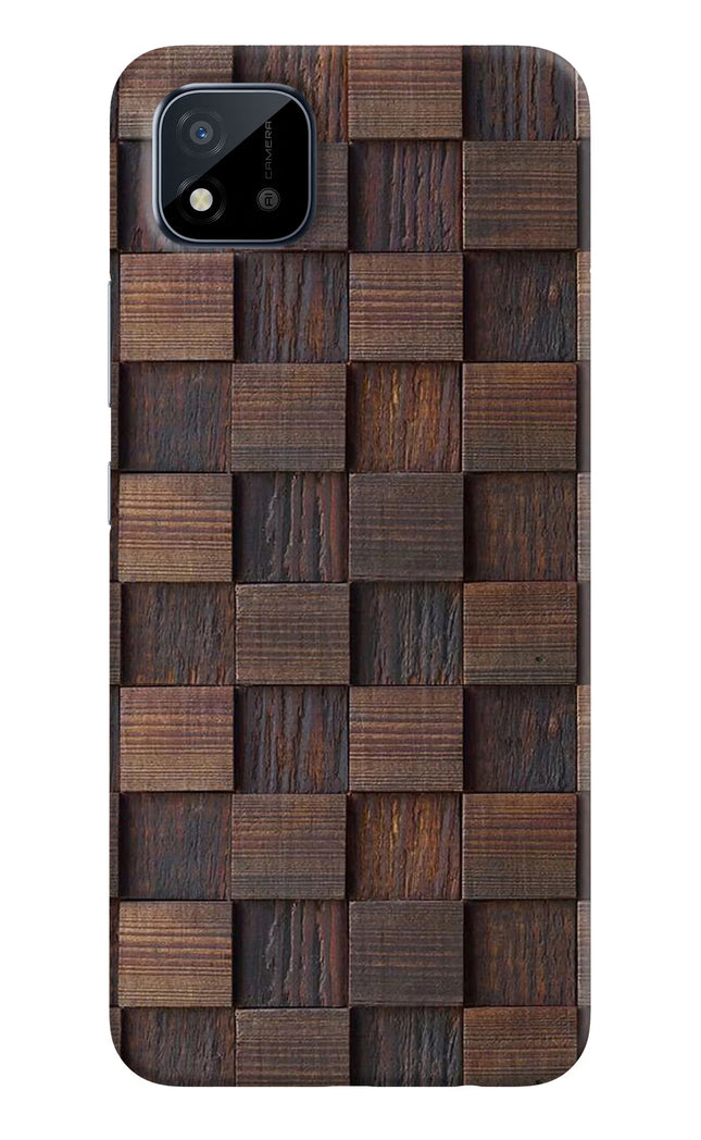 Wooden Cube Design Realme C11 2021 Back Cover