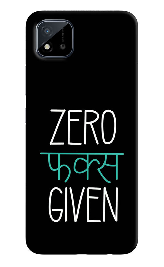 Zero Fucks Given Realme C11 2021 Back Cover