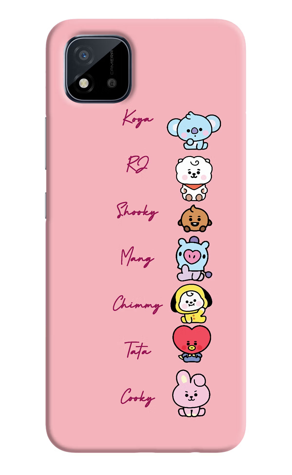 BTS names Realme C11 2021 Back Cover