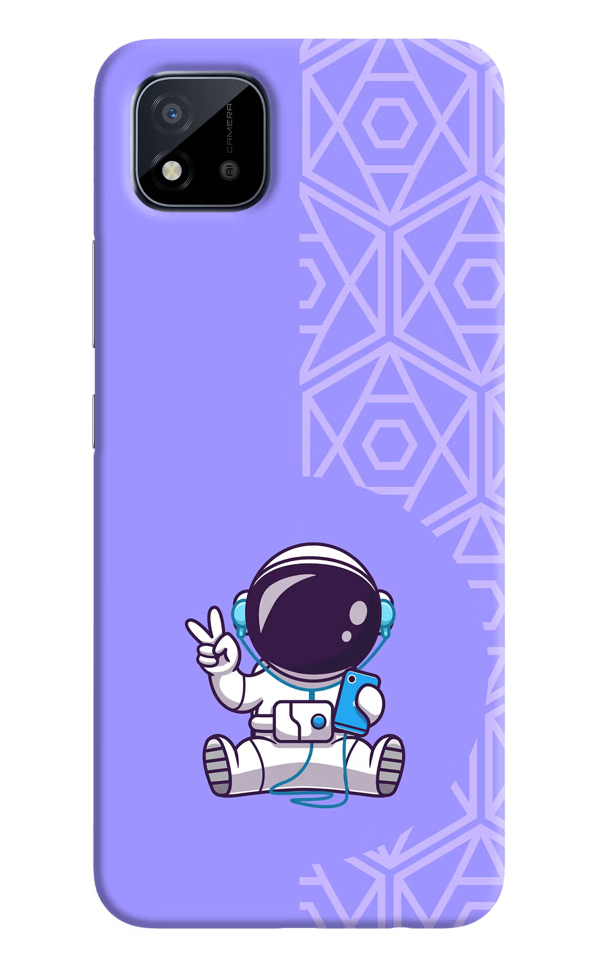Cute Astronaut Chilling Realme C11 2021 Back Cover