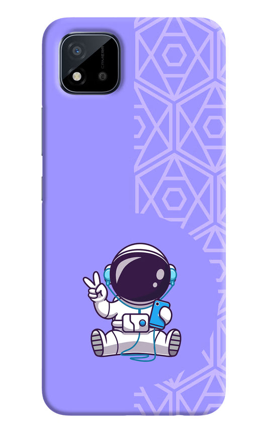 Cute Astronaut Chilling Realme C11 2021 Back Cover