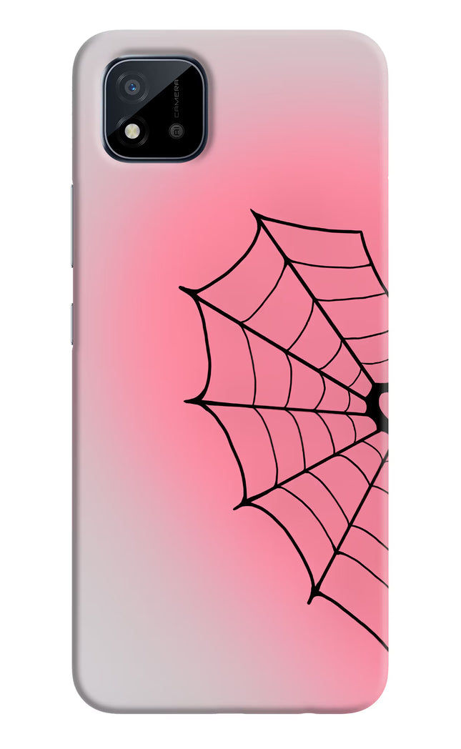 Pink Web Realme C11 2021 Hard Case Back Cover by Casekaro