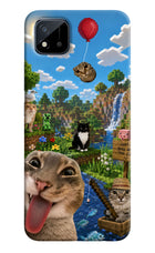 Minecraft Cat Chaos Realme C11 2021 Hard Case Back Cover by Casekaro