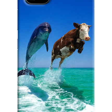 Dolphin vs Cow Realme C11 2021 Hard Case Back Cover by Casekaro