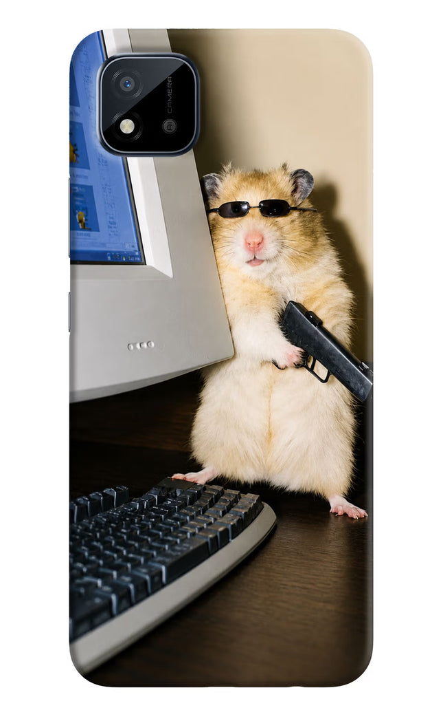 Hacker Hamster Realme C11 2021 Hard Case Back Cover by Casekaro
