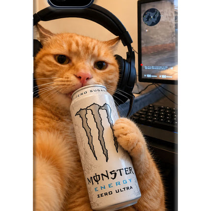 Gamer Cat Energy Realme C11 2021 Hard Case Back Cover by Casekaro