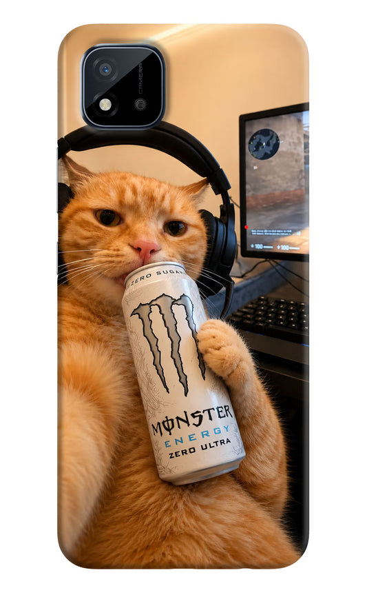 Gamer Cat Energy Realme C11 2021 Back Cover