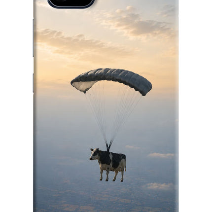 Skydiving Cow Realme C11 2021 Hard Case Back Cover by Casekaro