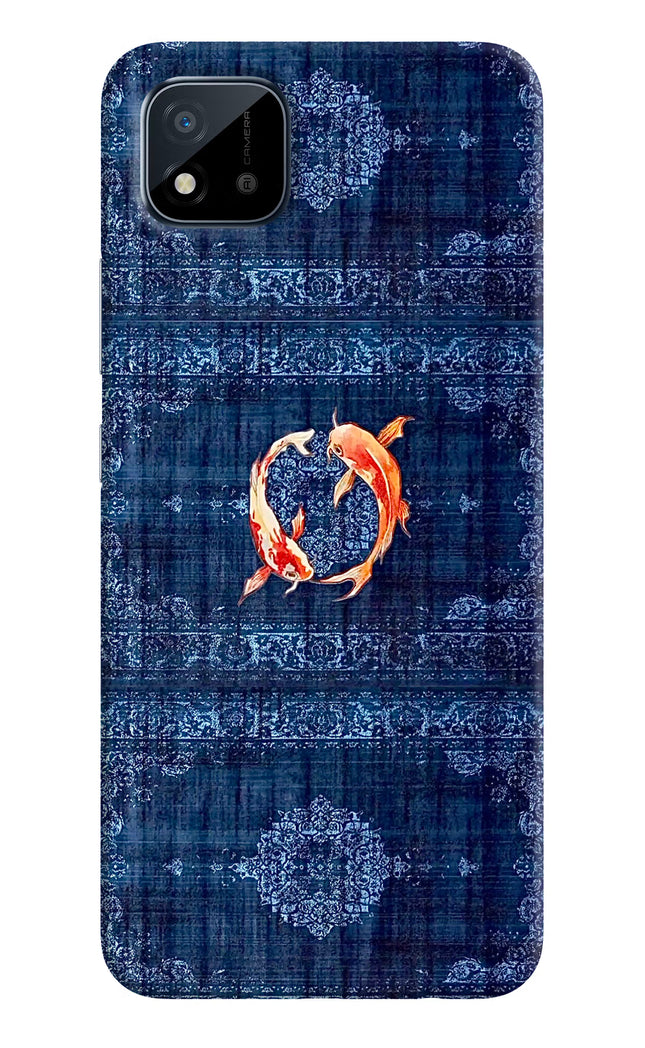 Koi Blue Realme C11 2021 Hard Case Back Cover by Casekaro