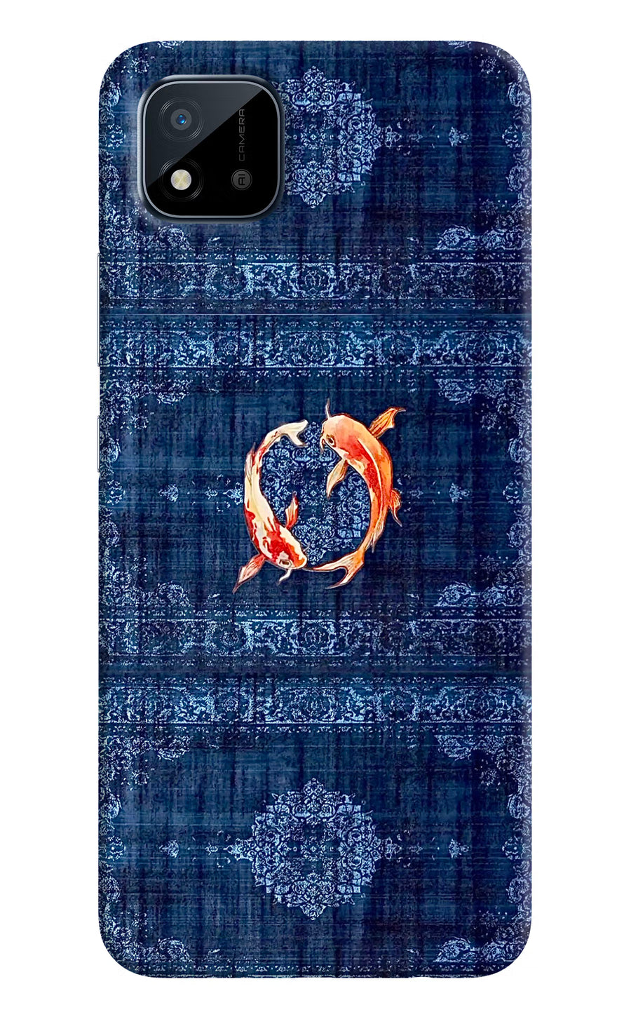 Koi Blue Realme C11 2021 Back Cover, Hard case