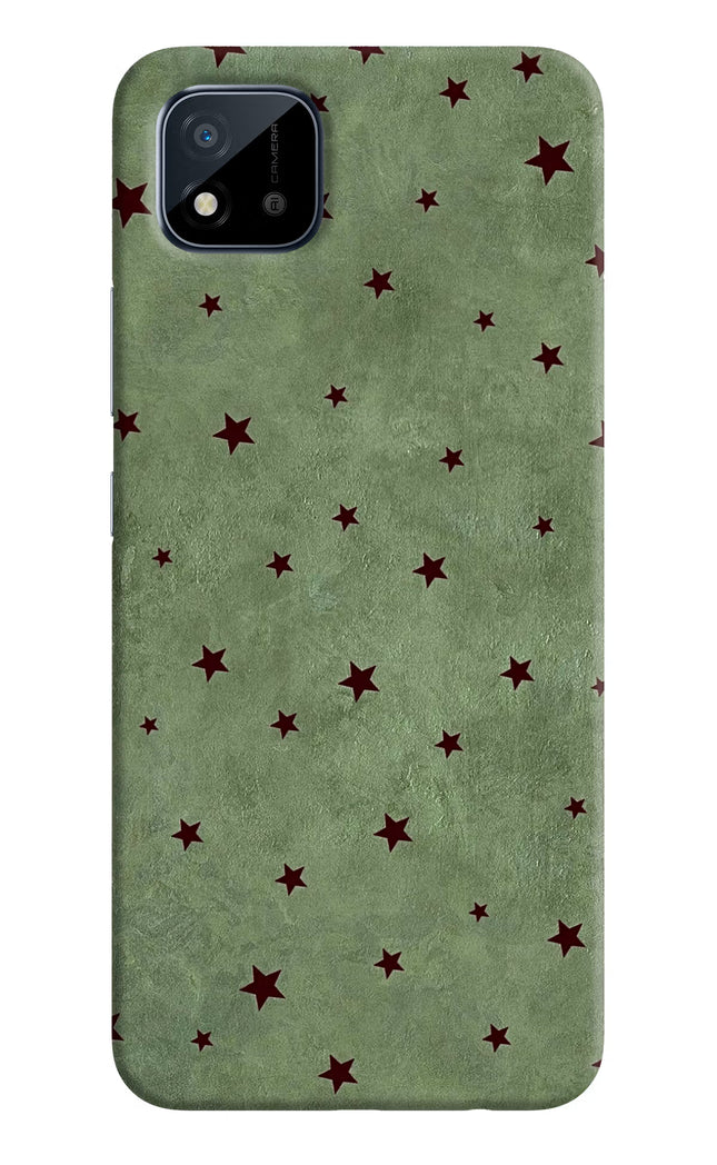 Green Stars Realme C11 2021 Hard Case Back Cover by Casekaro