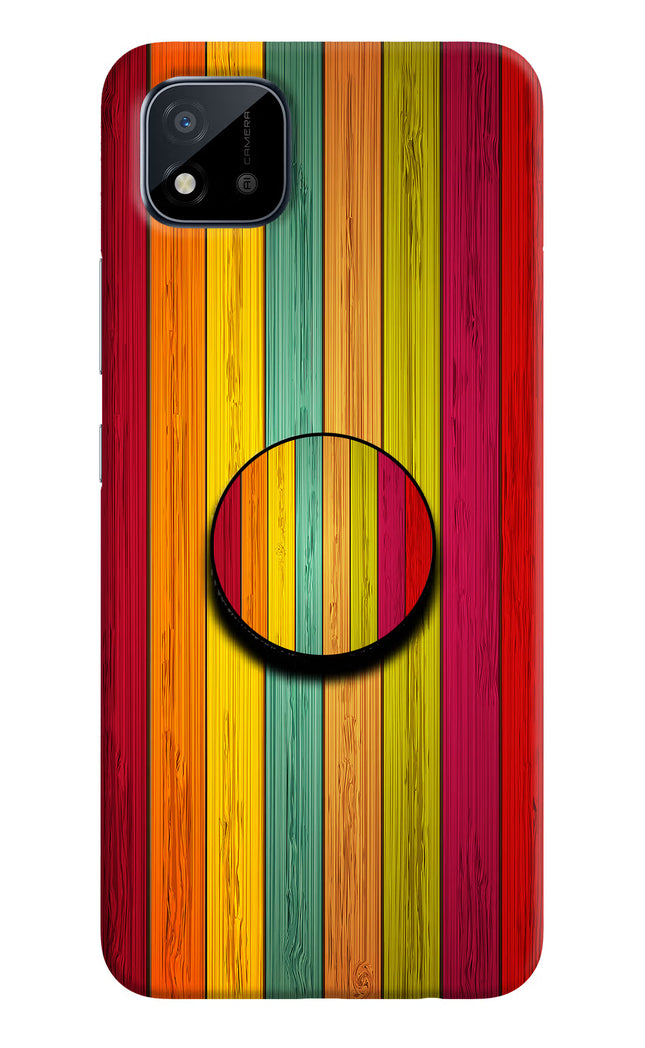 Multicolor Wooden Realme C11 2021 Pop Case