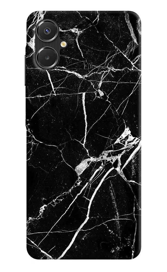 Black Marble Pattern Samsung A06 5G Back Cover