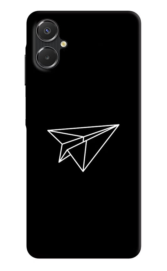 Paper Plane White Samsung A06 5G Back Cover