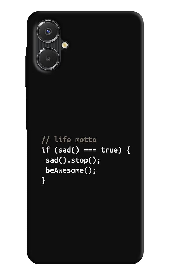 Life Motto Code Samsung A06 5G Back Cover