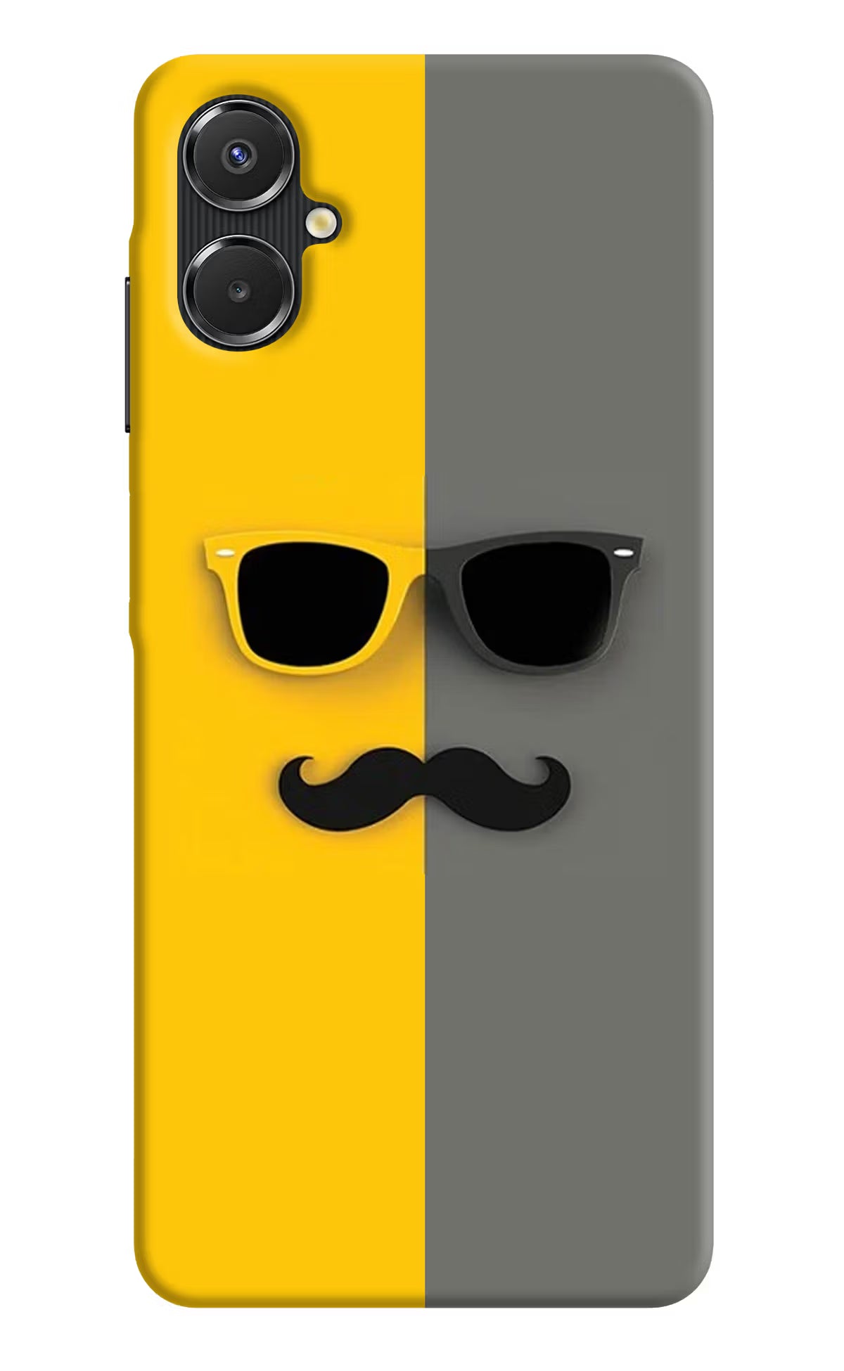Sunglasses with Mustache Samsung A06 5G Back Cover