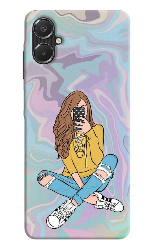 Selfie Girl Samsung A06 5G Back Cover